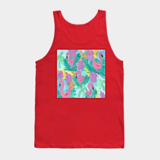 Flamingo Paradise Print Tank Top